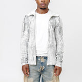 Zipper Dyed Sweater Faded Black FN-MN-SWEA000378