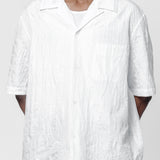 Heusen Shirt Shortsleeve White Flower Embroidery M2252HWF