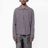 Funnel Shirt Charcoal Bordeaux Dense Poplin M2252FC