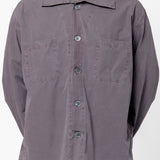 Funnel Shirt Charcoal Bordeaux Dense Poplin M2252FC