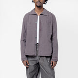 Funnel Shirt Charcoal Bordeaux Dense Poplin M2252FC