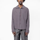 Funnel Shirt Charcoal Bordeaux Dense Poplin M2252FC