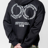 Hooded Rotation Sweat Black/White I034690