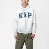 Hooded WIP Sweat Jacket Ash Heather Stone Washed I034691