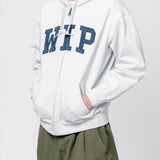 Hooded WIP Sweat Jacket Ash Heather Stone Washed I034691