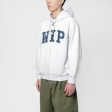 Hooded WIP Sweat Jacket Ash Heather Stone Washed I034691