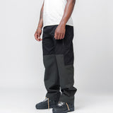 Double Layer Pants Cotton Drill Black AG111051DB