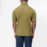 Colour Pleats Mockneck Tee Olive khaki HP56-JK181-67