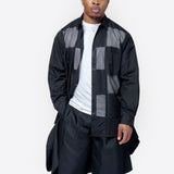 Checkered Mesh Long Sleeve Button-Up Shirt PO-B001-051