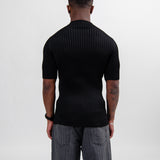 T-Shirt Superfine Viscose Rib Knit Black J21GC0144-J18313001