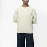 MC May Basics Pleated T-Shirt Dry Grass Green HP56-JK122-42