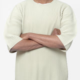 MC May Basics Pleated T-Shirt Dry Grass Green HP56-JK122-42