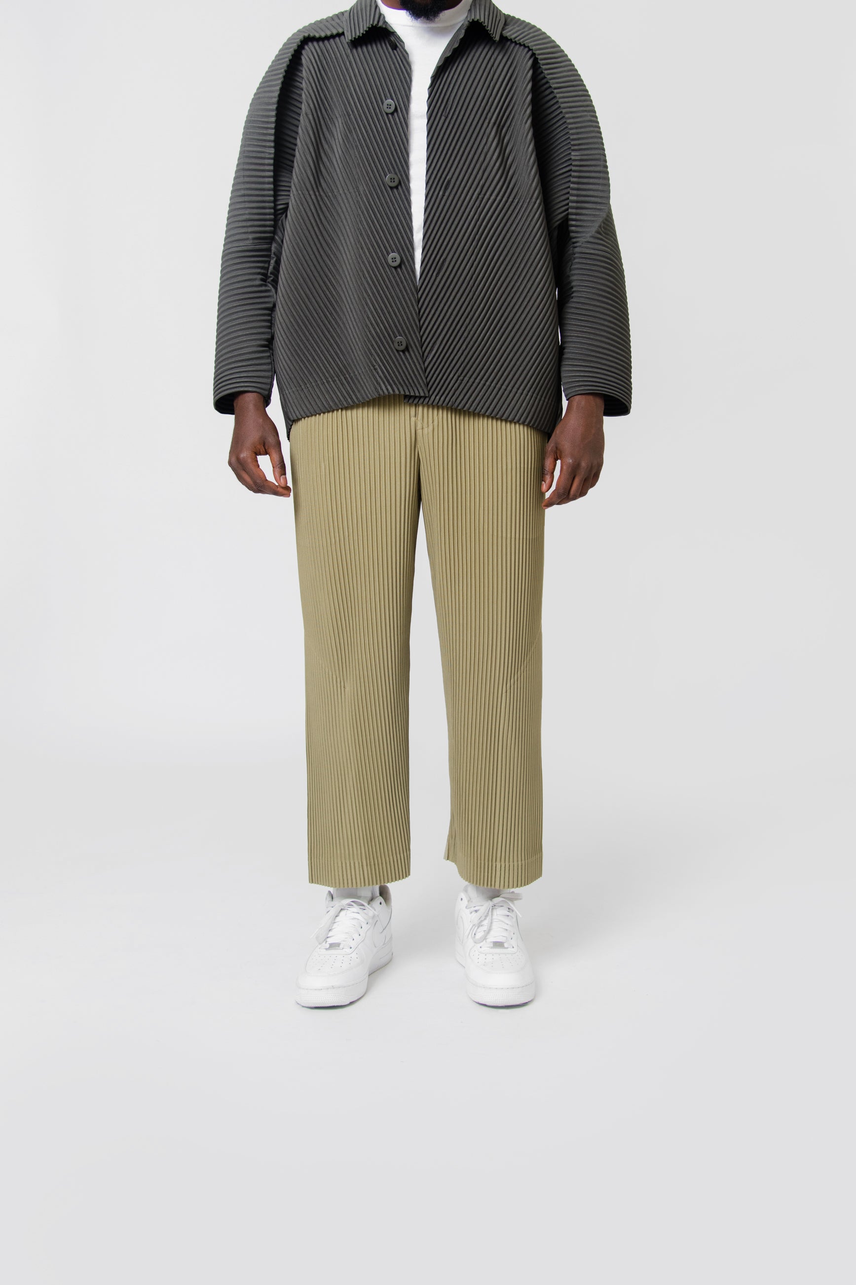 Tailored Pleats1 Trouser Khaki JF153-65