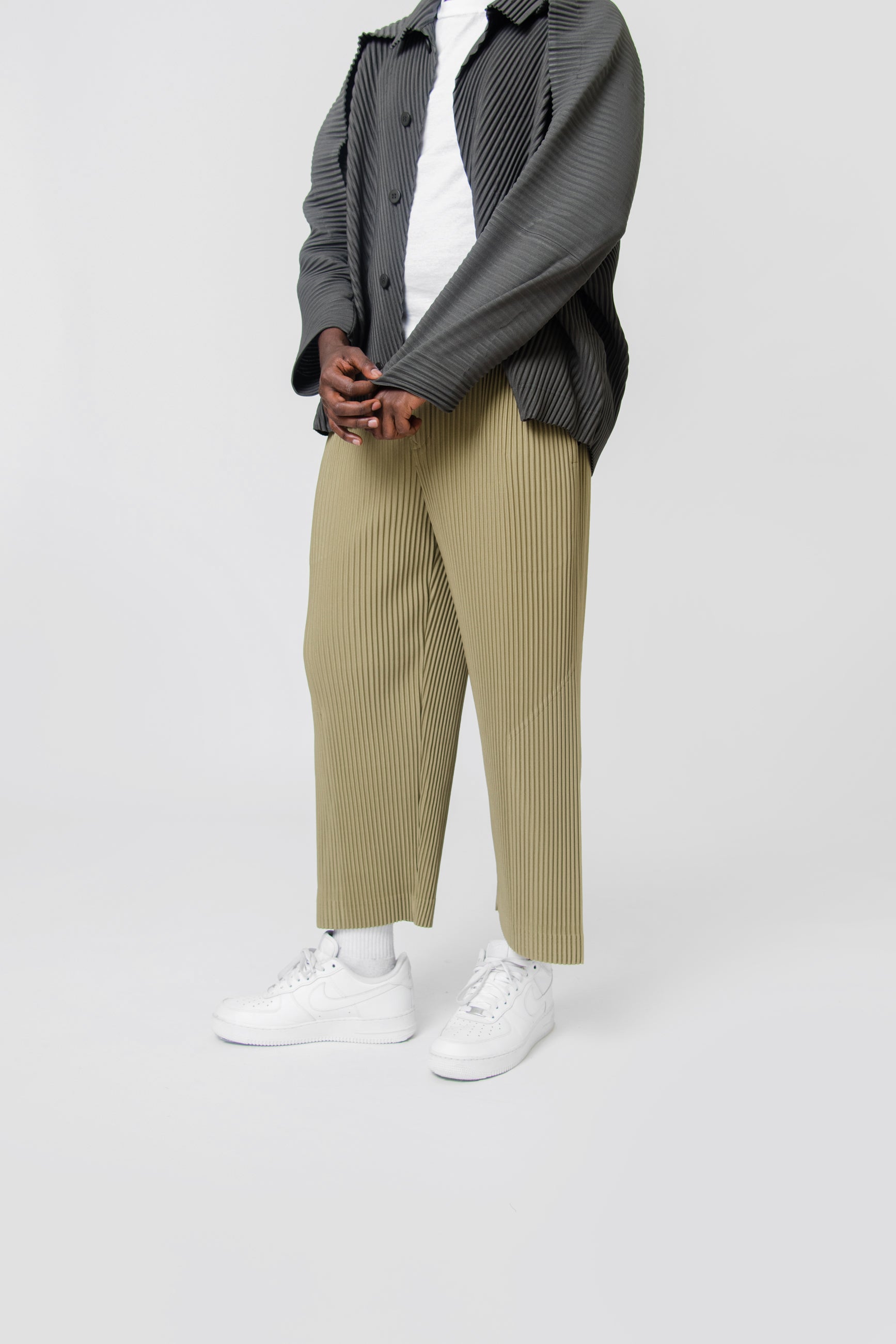 Tailored Pleats1 Trouser Khaki JF153-65