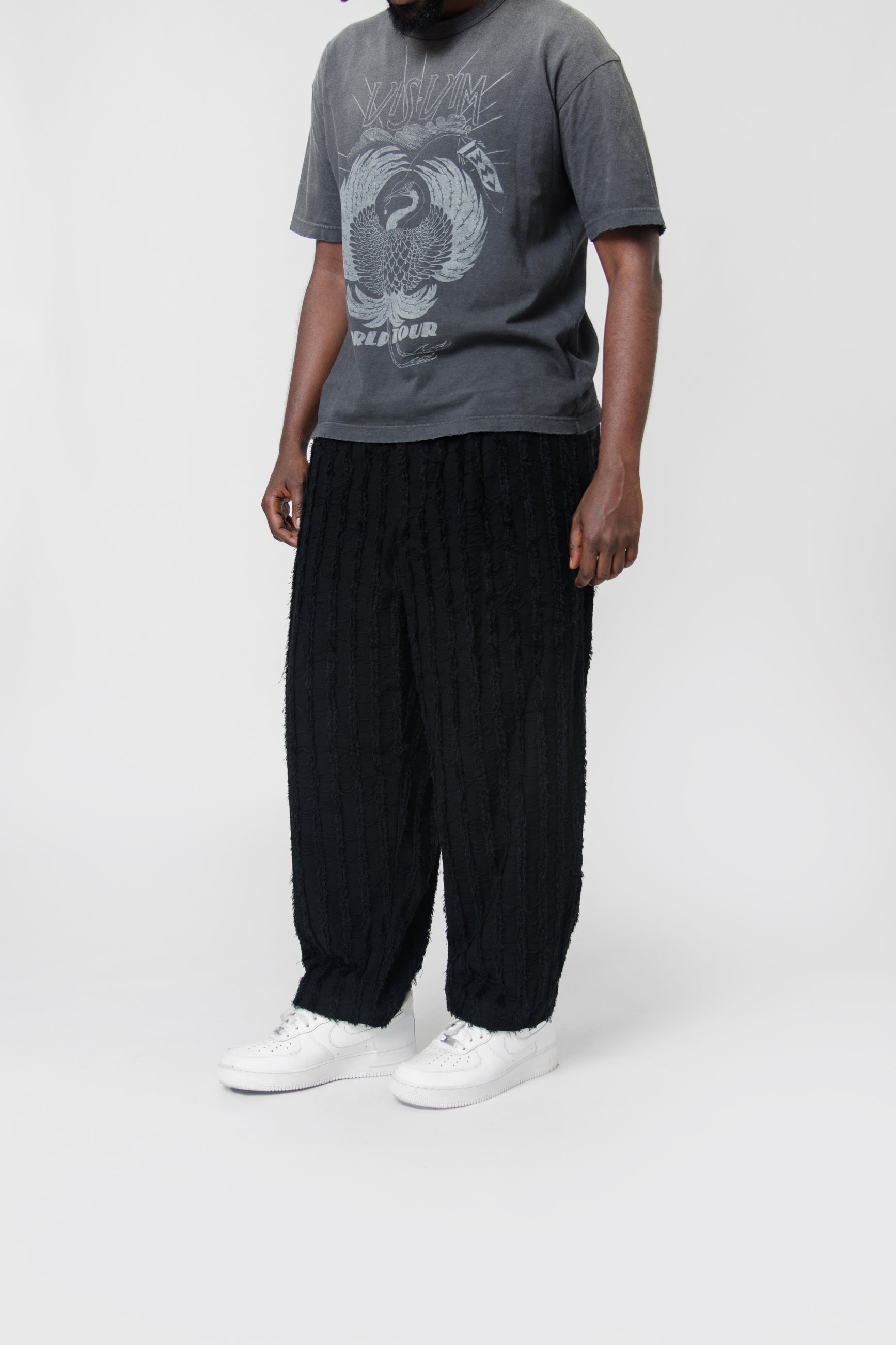 Fringe Jacquard Pant Black WL-P036