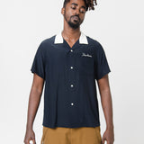 Silk Hacking Shirt Navy