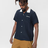 Silk Hacking Shirt Navy