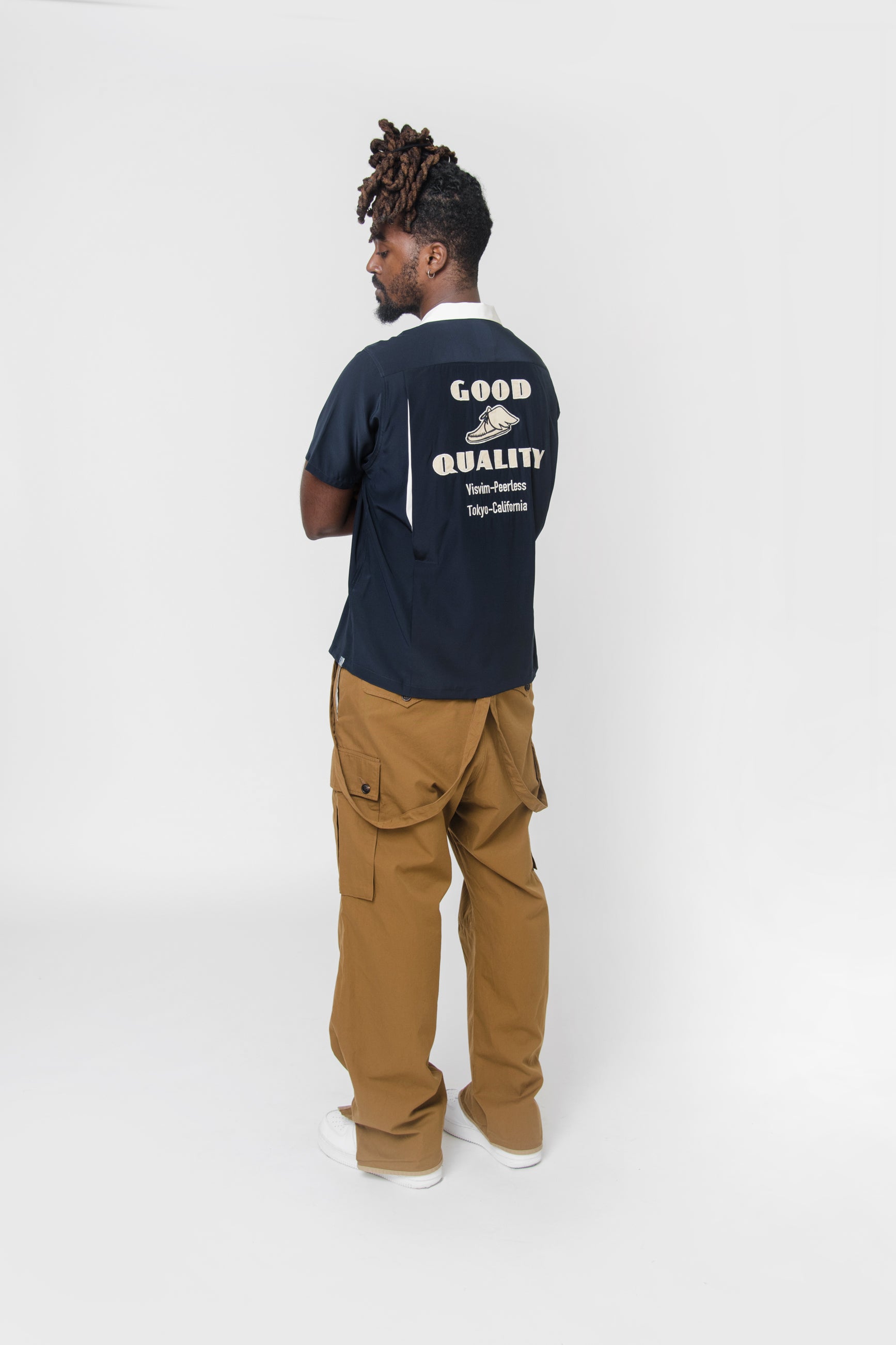 Silk Hacking Shirt Navy