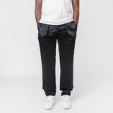 Thick Polyester Satin Trouser Black PL-P036