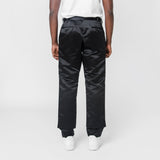 Thick Polyester Satin Trouser Black PL-P036