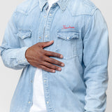 Social Sculpture Shirt Crash Denim 0124205007002