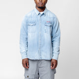 Social Sculpture Shirt Crash Denim 0124205007002