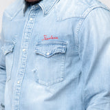 Social Sculpture Shirt Crash Denim 0124205007002