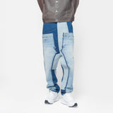 Patchwork Paneled Jeans Multi WO-P016-051