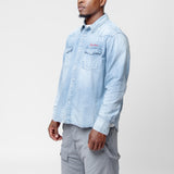 Social Sculpture Shirt Crash Denim 0124205007002
