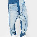 Patchwork Paneled Jeans Multi WO-P016-051