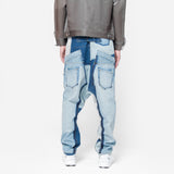 Patchwork Paneled Jeans Multi WO-P016-051