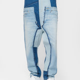 Patchwork Paneled Jeans Multi WO-P016-051