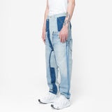 Patchwork Paneled Jeans Multi WO-P016-051