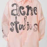 Nylon Logo Coat Peach Pink OUTW000973