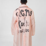 Nylon Logo Coat Peach Pink OUTW000973