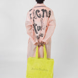 Furry Logo Tote Bag Lime Green BAGS000138