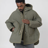 Quilted Split Parka Olive