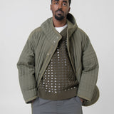 Quilted Split Parka Olive