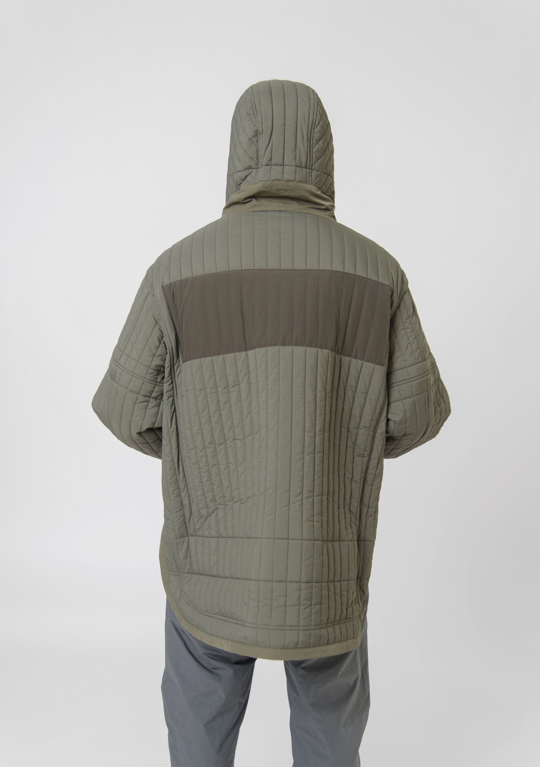 Quilted Split Parka Olive