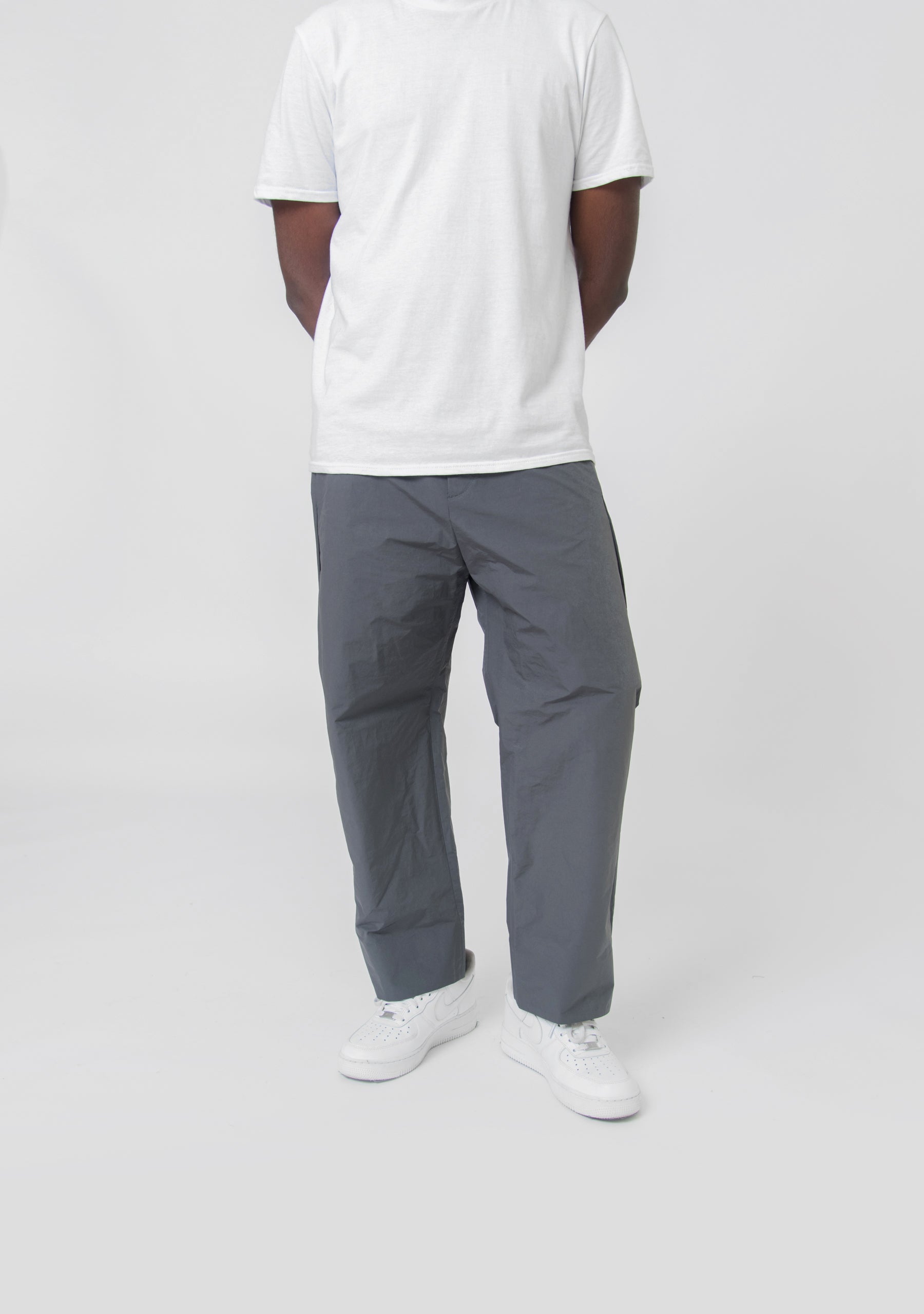 Uniform Wide Leg Trouser Dark Grey