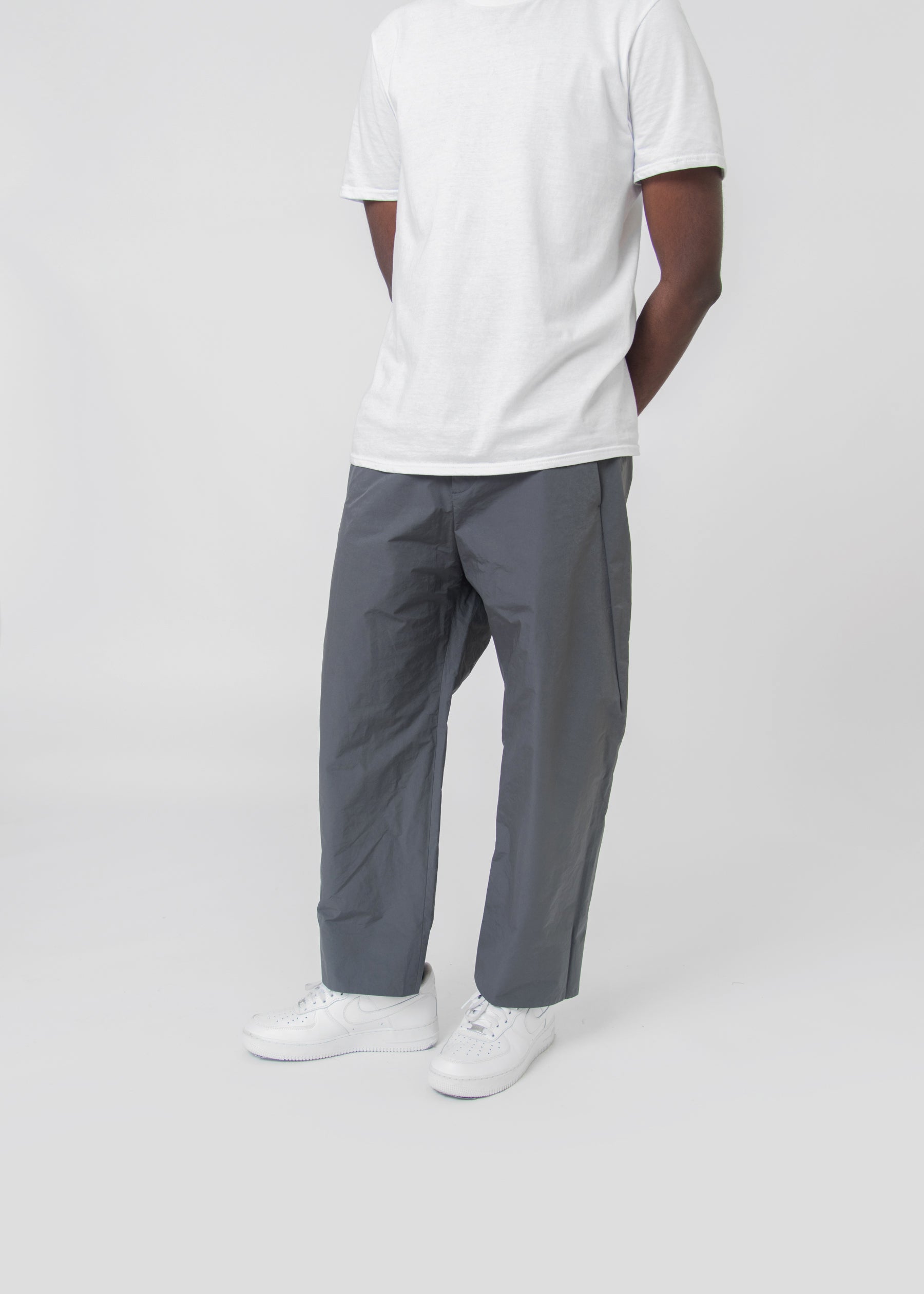 Uniform Wide Leg Trouser Dark Grey
