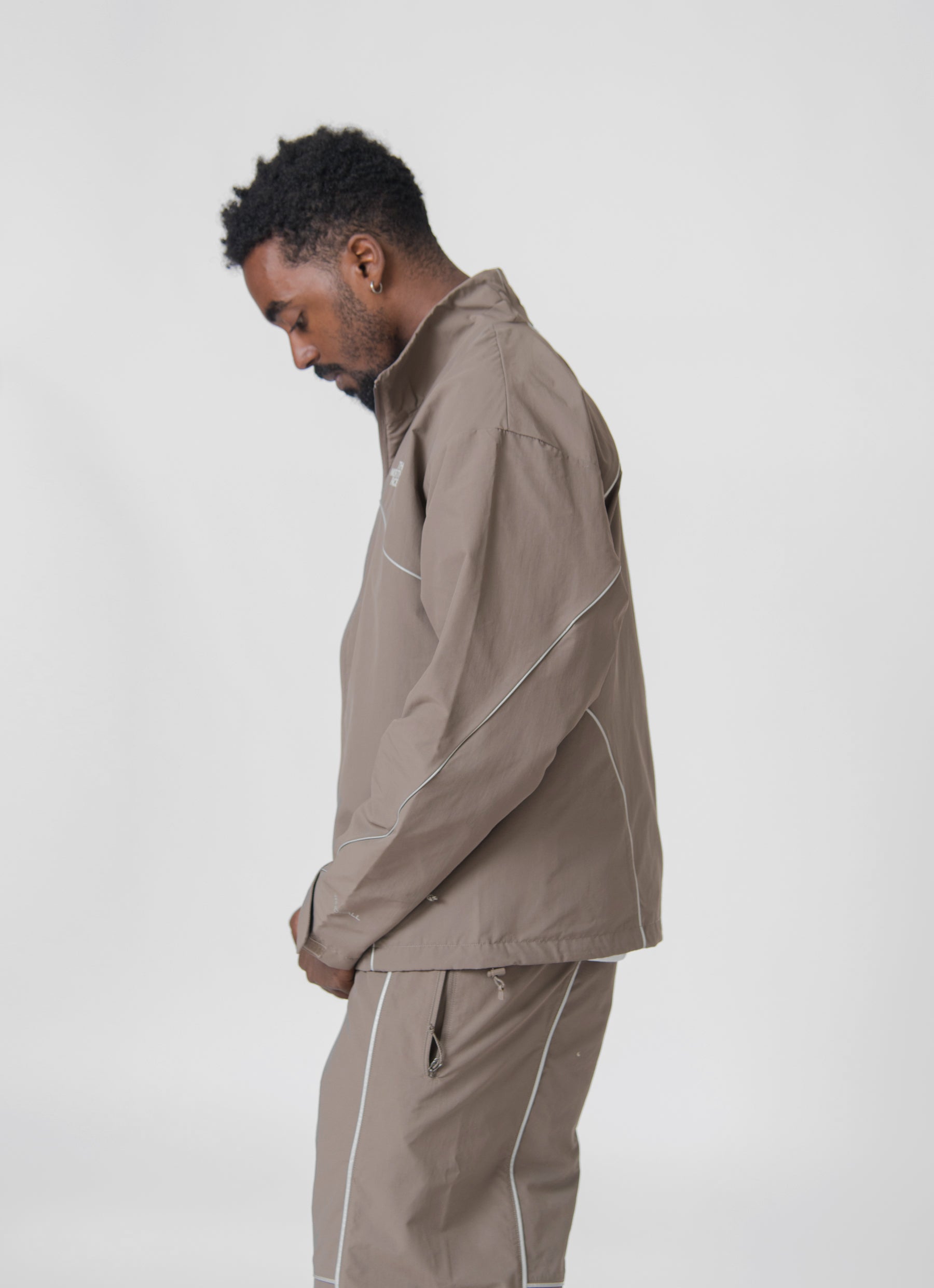 Tek Piping Wind Jacket Falcon Brown 832LNXL