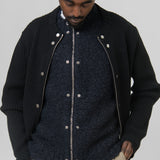 Modular Wool Cardigan Black J22FV0107