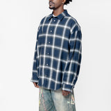 Button-Up Shirt Navy Multi FN-MN-SHIR000868