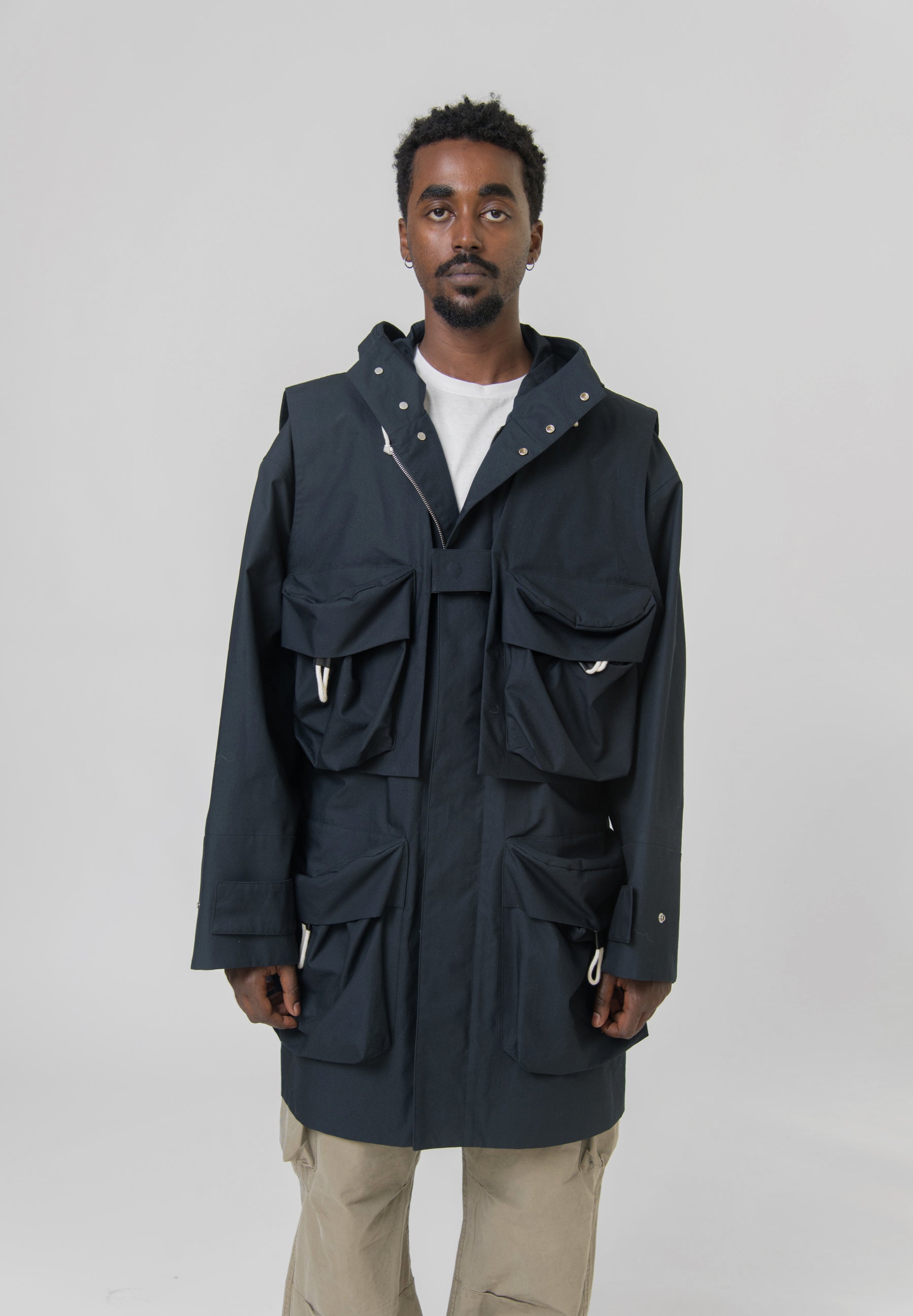 Water Repellent Cotton Parka Midnight J47AA0105 NOMAD