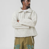 Loopback Pullover Sweater Chalk