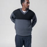 Guardian V-Neck Sweater Coal Grey