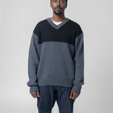 Guardian V-Neck Sweater Coal Grey