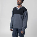 Guardian V-Neck Sweater Coal Grey