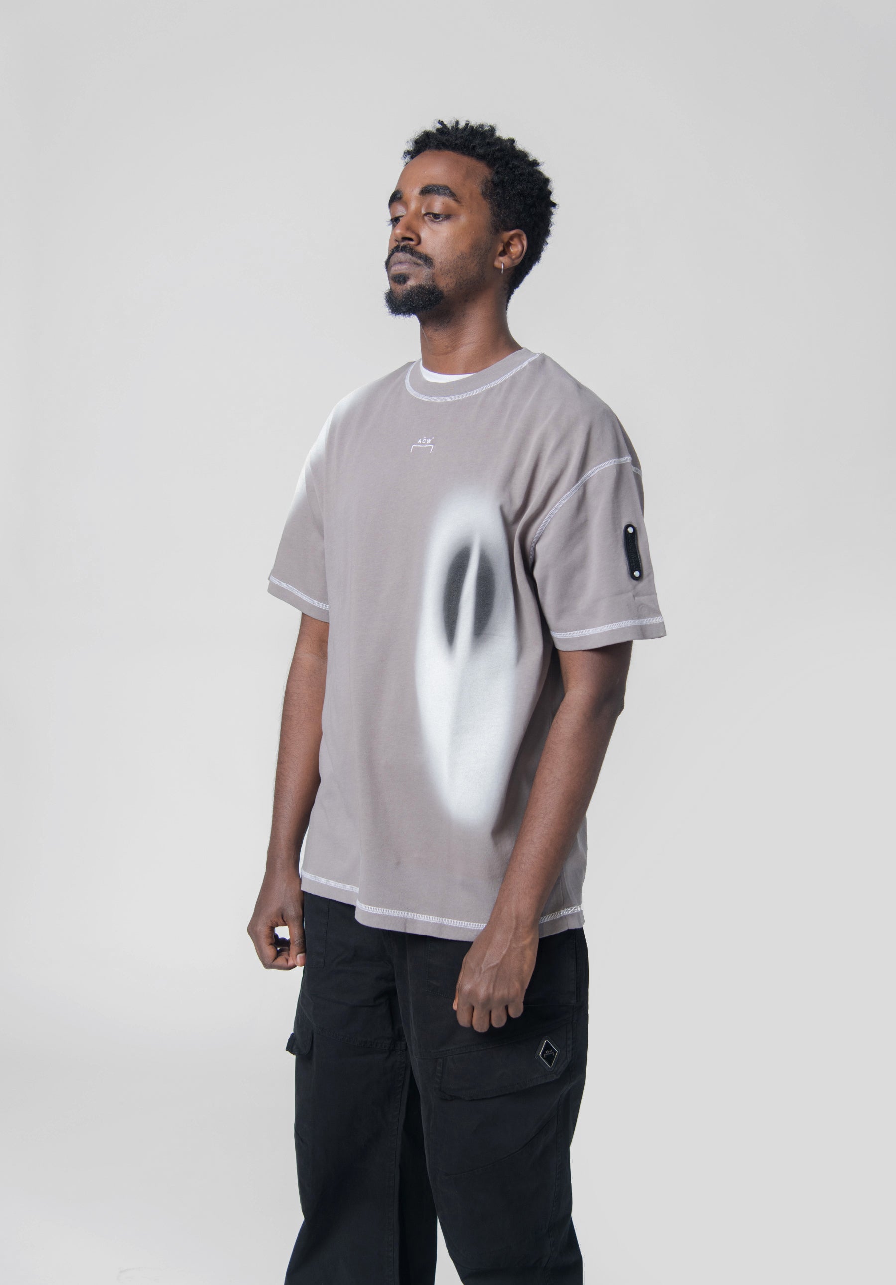 Hypergraphic Short Sleeve Tee Mid Grey ACWMTS140